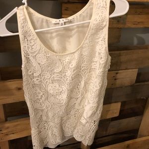 cabi ivory lace blouse - XS